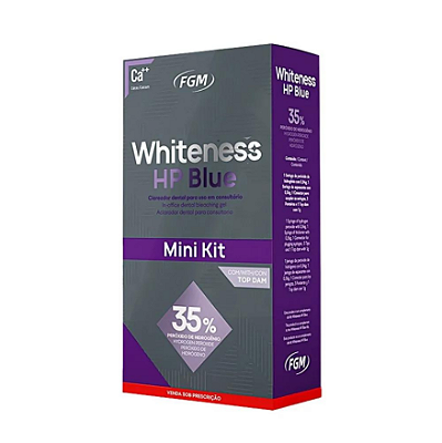 Mini Kit Clareador Whiteness HP Blue 35% 1 Paciente FGM