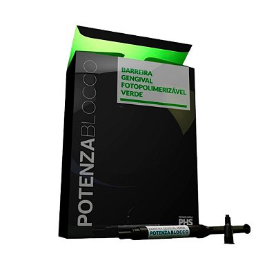 Barreira Gengival Potenza Blocco Verde com 1 Seringa - PHS