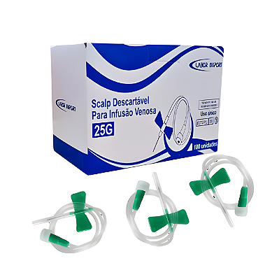 Scalp Dispositivo de Infusão Intravenosa 21G (CX 100UN) - Labor Import