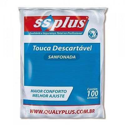 Touca Descartável (c/ 100 Unidade) - SSplus