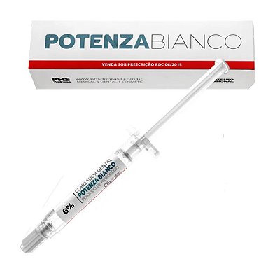 Clareador Potenza Bianco Peroxido De Hidrogênio 6% (01 Seringa) - PHS