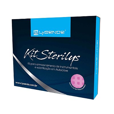 Kit Sterilys Estojo e Bandejas para Autoclave Rosa Claro - Lysanda