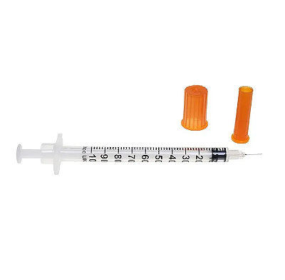 Seringa para Insulina 1ml com Agulha 8x0,30mm (UN) - Solidor