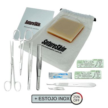 Kit SutureSkin Master Classic com Estojo Inox