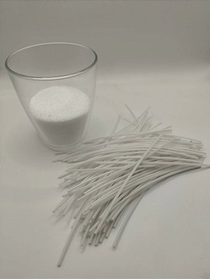 40 Pavios para Vela em Pó - Vela Decorativa de Pérolas