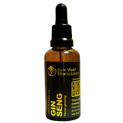 Tintura Mãe de Ginseng (Panax ginseng) 50ml