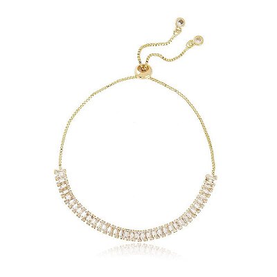 Pulseira Riviera Baguete Cristal