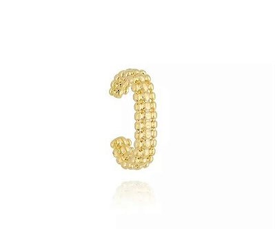 Piercing Oval Duplo Bolinhas