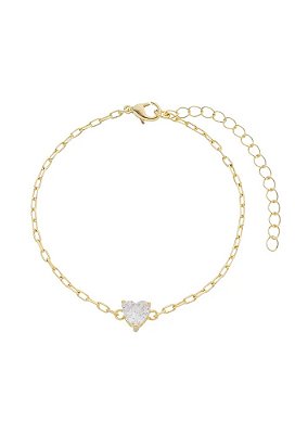 Pulseira Coração Cristal