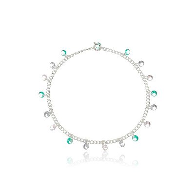 Pulseira Elo Português c/ Zircônias - Prata 925