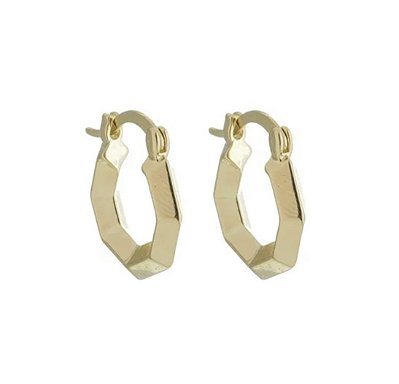 Brinco Argola Hexagonal