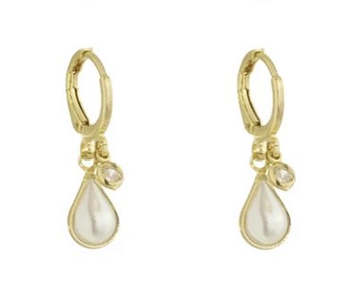 Brinco Argola Pérola