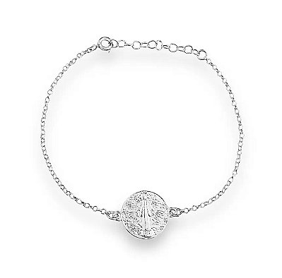 Pulseira Nossa Senhora das Graças - Prata 925