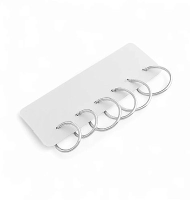 Brinco Trio Argola Lisa - Prata 925