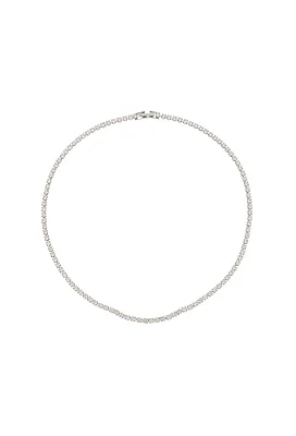 Colar Riviera Cristal Ródio Branco