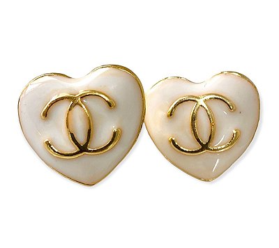 Brinco Coração Esmaltado