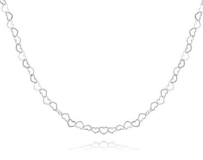 Colar Mini Corações - Prata 925