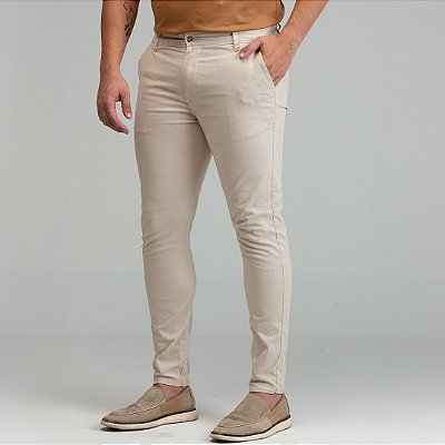 Calça de Sarja Areia
