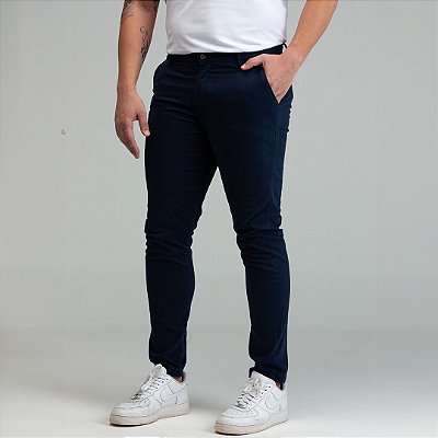 Calça de Sarja Marinho