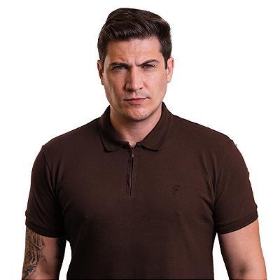 Polo Zíper Follow – Monocromático