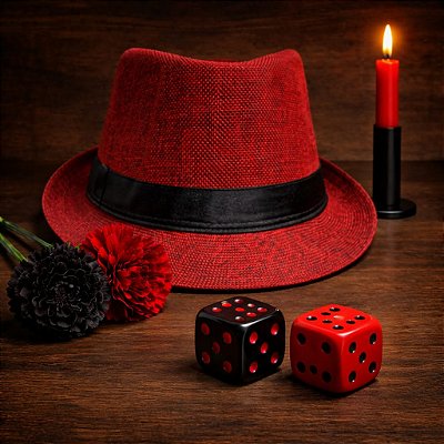 Chapéu Malandro Vermelho