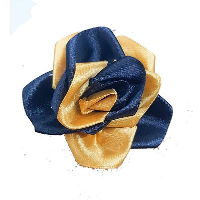 Rosa para Cabelo - Preta e Dourada