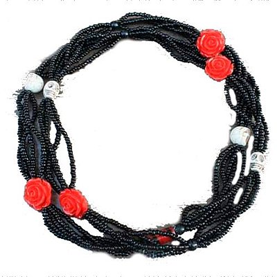 Brajá de Rosa Caveira - 5 fios