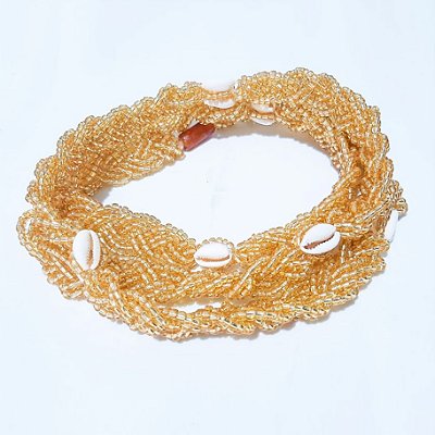 Brajá de Oxum com Búzios - 7 fios