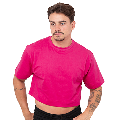 Cropped Oversized Masculino  Pink