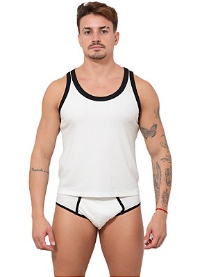 Conjunto Regata Americana e Cueca Slip Off Whit