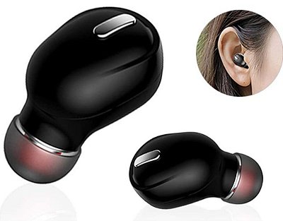 Fone de Ouvido Bluetooth Mini S/Fio Monoaural (1 lado somente)