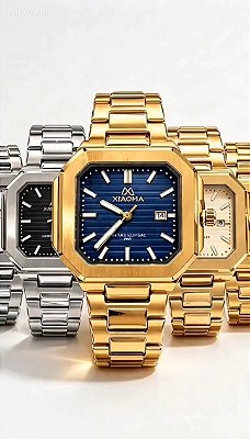 Relógio Premium Quartzo Xiaoma Masculino À Prova D'Água Pulseira Ajustável Inoxidável