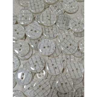 Botão Resina Com Lurex Tam: 28 (17,78mm) Pacote Com 100 peças