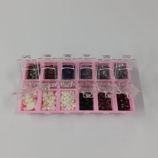 Kit Porta Pedrarias + Strass + Perolas