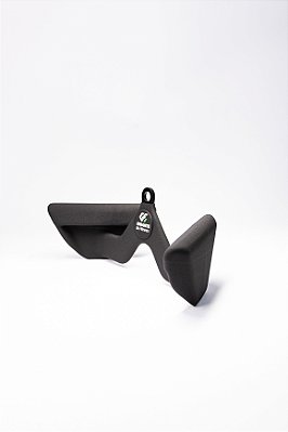 Puxador anatômico 28 cm emborrachado (pegada dupla semi pronado e semi supinado).