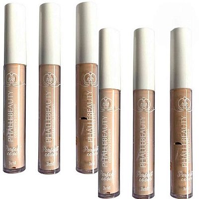 Corretivo Líquido Perfect Cover Phállebeauty PH0310 – Kit c/ 06 unid