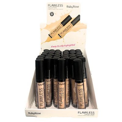 Corretivo Líquido Flawless Collection Ruby Rose HB-8080 Bege Group 02 - Box c/ 36 unid