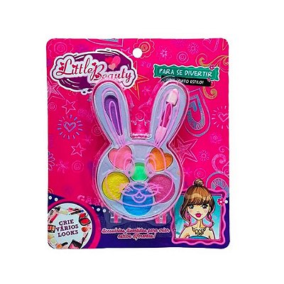 Brinquedo Infantil Kit Maquiagem para Boneca Little Beauty Coelho BAR-13001