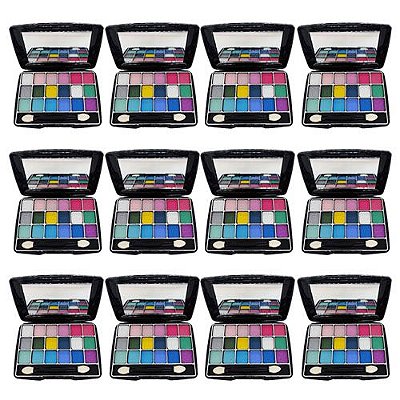 Paleta de Sombras 18 Cores Miss France MF-7397 – Box c/ 12 unid