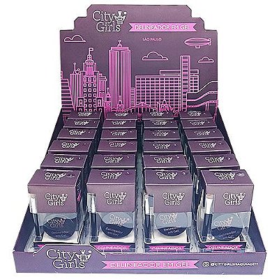 Delineador em Gel City Girls CG208 – Box c/ 24 unid