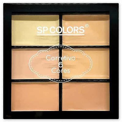 Paleta de Corretivo 6 Cores SP Colors SP129
