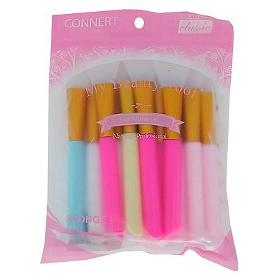 Kit com 12 Pincéis de Silicone para Aplicação de Máscara Facial EPT660