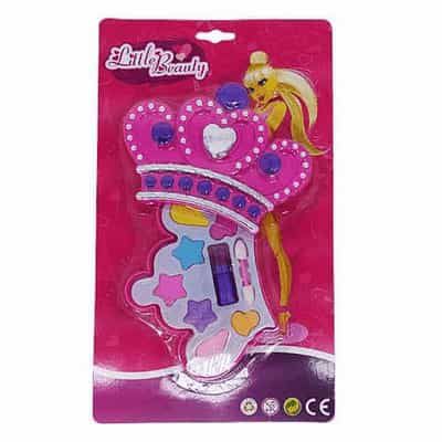 Brinquedo Infantil Little Beauty Kit Maquiagem para Bonecas Coroa P&D-10111M