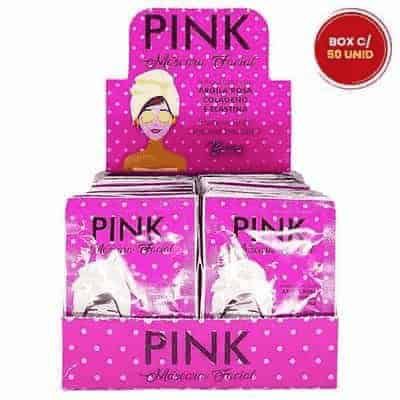 Máscara Facial Pink Beleza Juvenil - Box c/ 50 unid