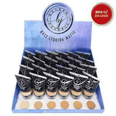 Base Líquida Matte Beleza Juvenil BJ0002 - Box c/ 24 unid