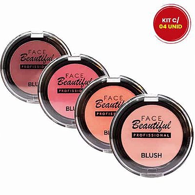 Blush Face Beautiful FB209 - Kit c/ 04 unid