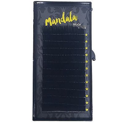 Cílios Fio a Fio 15mm Curvatura D 0.10 Mandala DF-2079
