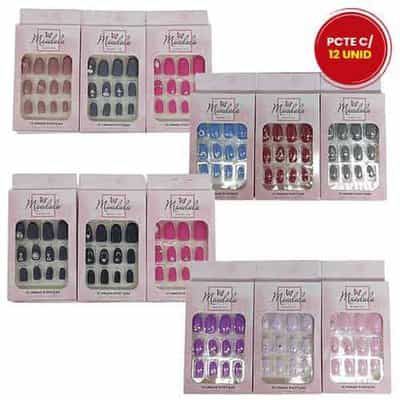 Unhas Postiças Mandala UN-087 - Pacote c/ 12 caixas