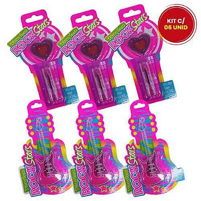 Brilho Labial Infantil Disco Teen HB93224 - Kit c/ 06 unid