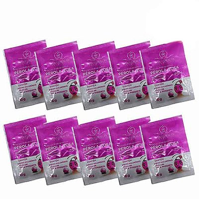 Máscara Hidroplástica Pérola Rosa Peel Off Phállebeauty PH0513 - Pcte c/ 10 unid